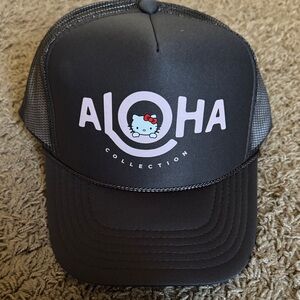 ALOHA Collection Black Trucker Hat